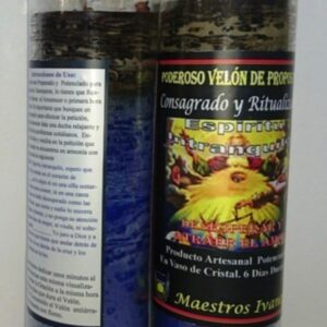 Velón de cristal, espíritu intranquilo