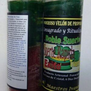 Velón de cristal Suerte Rápida