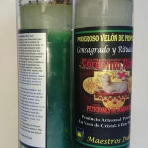 Velón de cristal Corderito Mando
