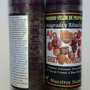 Velón de cristal Ajo Macho