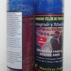 Velón de Cristal hechizo gitano