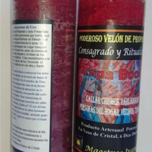 Velón de cristal Tapa Bocas